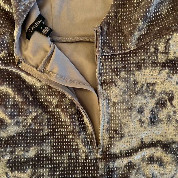 City Studio Juniors Gray Sparkle Spaghetti Strap Fit and Flare Dress Sz 5 - Picture 8 of 13